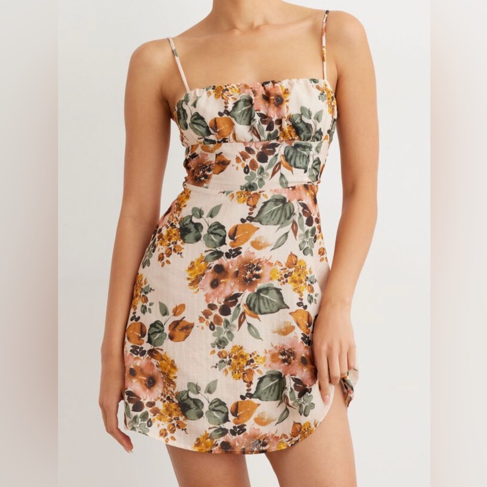 Floral Spaghetti Strap Dress